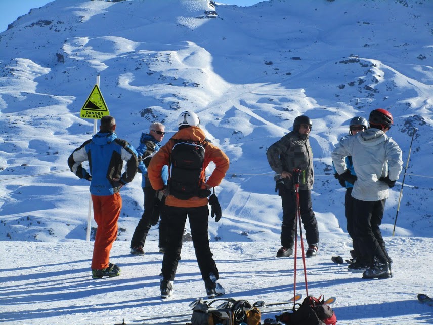 échauffement avant une journée de ski