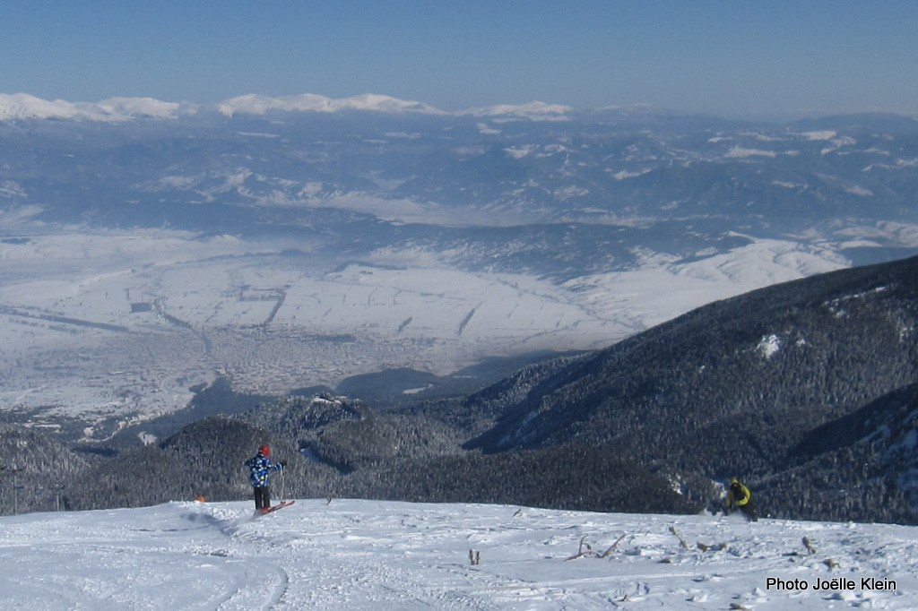 Bansko depuis le haut du domaine