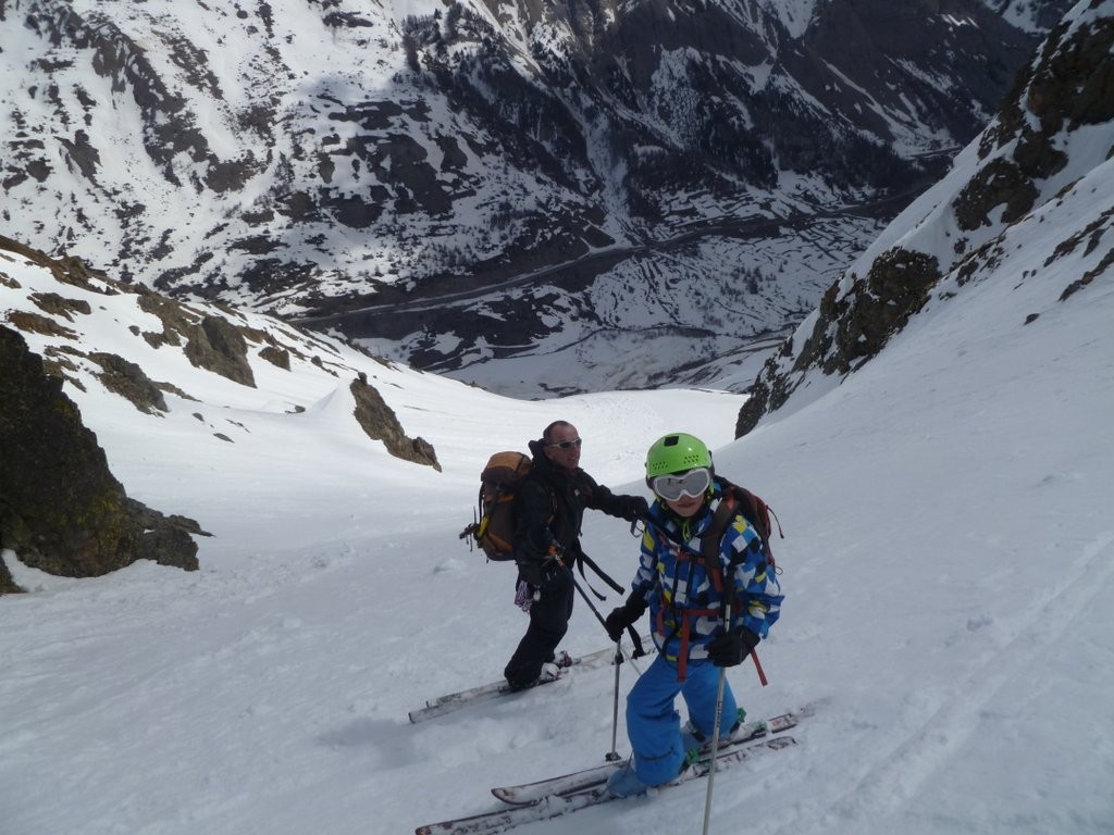 là jski ds 1 couloir ac mn père é D potes