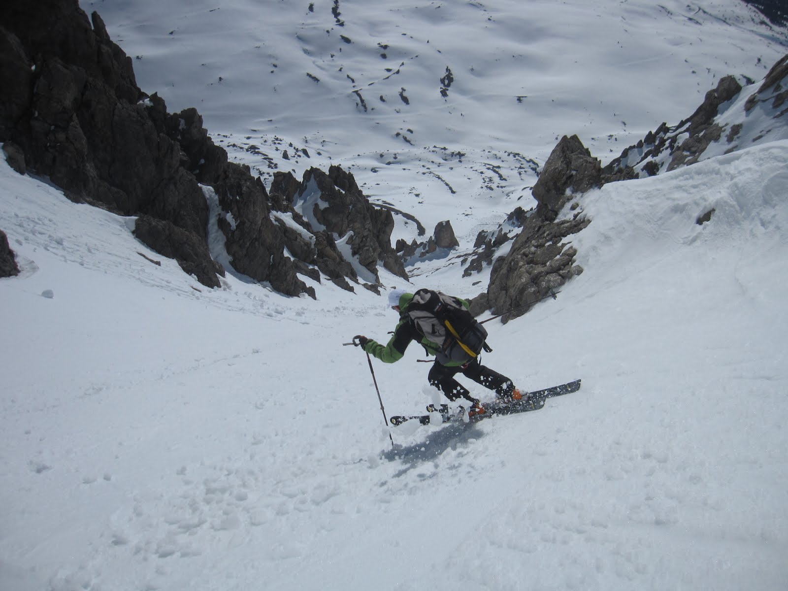 Ski de pente raide en vallée de la Clarée